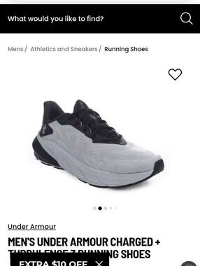 Under Armour Men’s Turbulence 3- Silver and Black,11